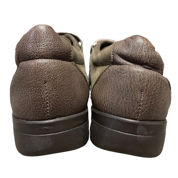 Munro American Brown Leather Split Toe Hook Loop Monk Strap Loafers Womens 8 N - Picture 7 of 10